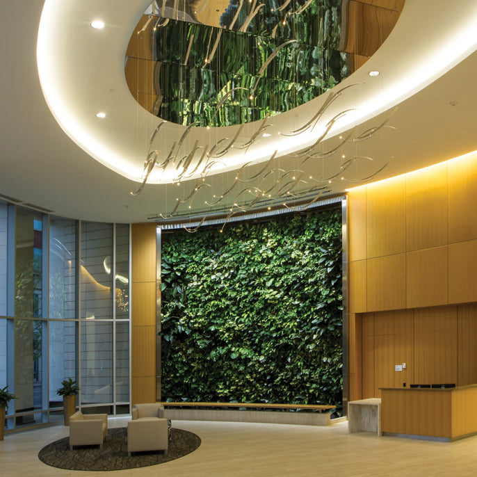 Plantups Green Wall Vertical Garden at Delaware North headquarters by Botanicus