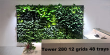This is an installation of 12 grids with 48 trays using our Green Wall Vertical Planter Kit for 6" Grow Pots.